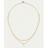 COLLIER JOE Topaze blanche