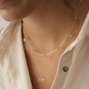 COLLIER LOUISE Topaze blanche