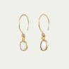BOUCLES D'OREILLE JOE Topaze blanche