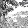 PANORAMIQUE Forêt (noir et blanc)