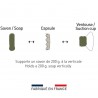 PORTE SAVON AIMANTE