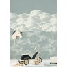 Papier peint panoramique - Ciel bleu étoilé