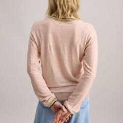 T-shirt rose à manches longues modèle Senia  - Marque Bellerose