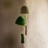 Duo de cloches rustic en feutre Muskhane - chlorophylle
