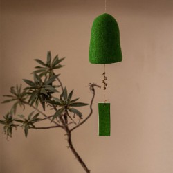 Cloche rustic en feutre Muskhane - chlorophylle