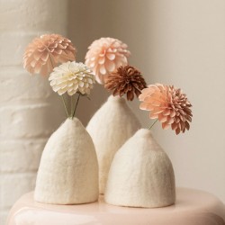 Trio caches-vases clochette - couleur naturel
