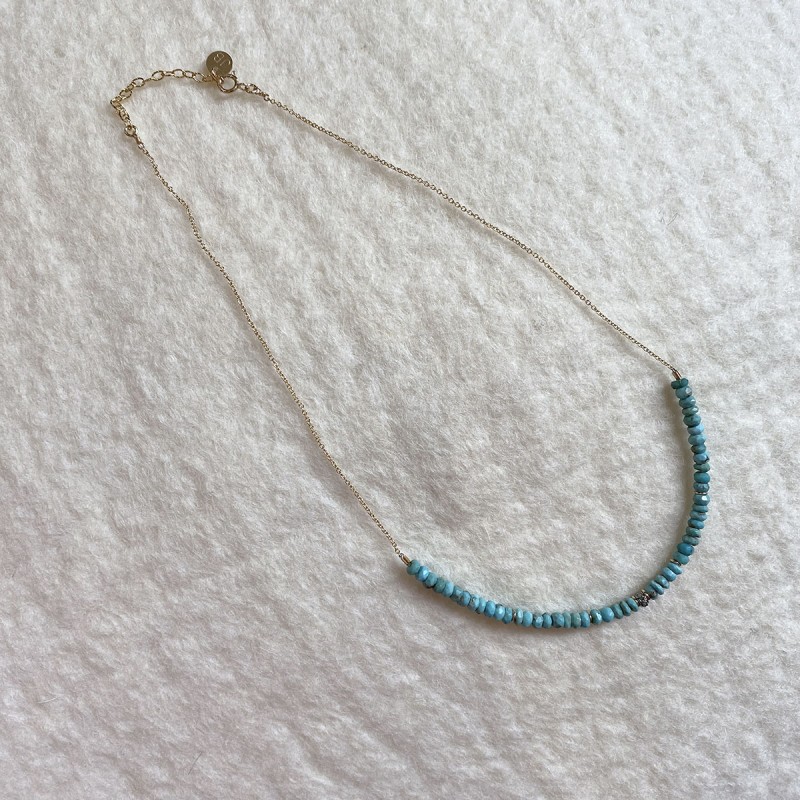 Collier Cloe en turquoise - Julie Bonzom Collier Cloe en turquoise - Julie Bonzom