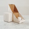 Bougeoir blanc en porcelaine - Ovo things