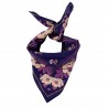 Foulard indien imprimé au block print de la marque Bonheur du Jour - 60x60cm