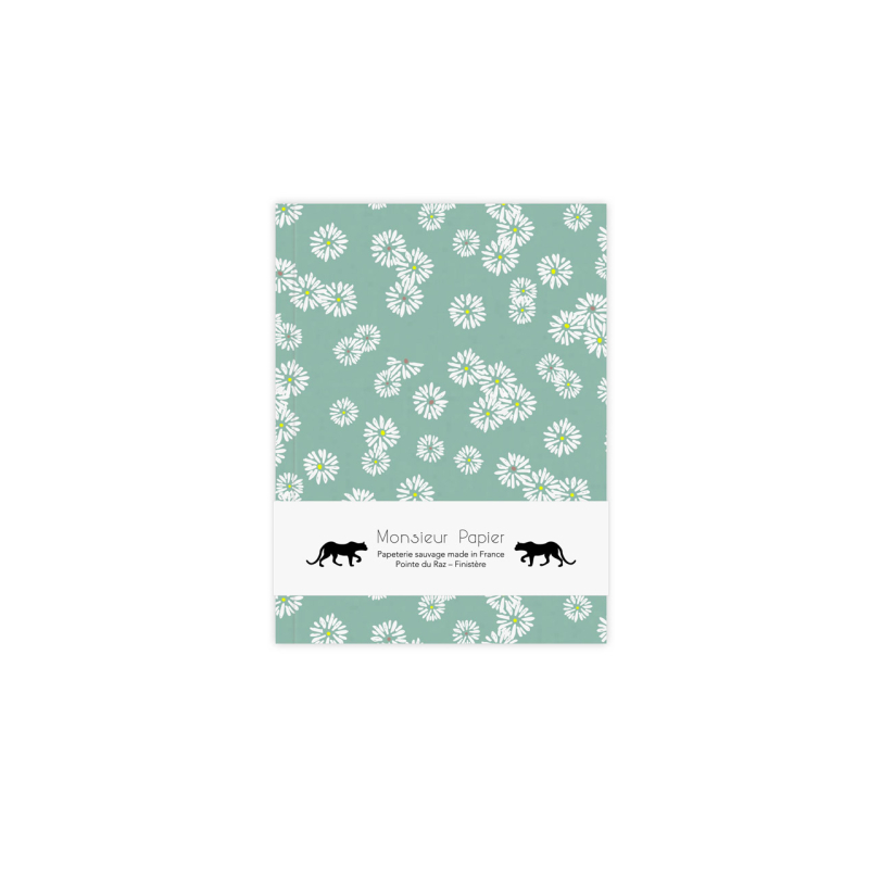 Carnet ligné A6 à motifs Paquerettes