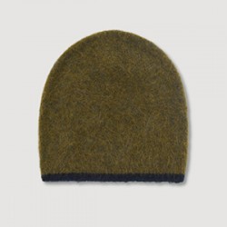 Bonnet kaki en alpaga, modèle Fjord de la marque Ma Poésie