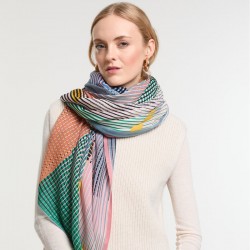 Foulard en laine, modèle Vibrant (multico) de la marque Ma Poésie