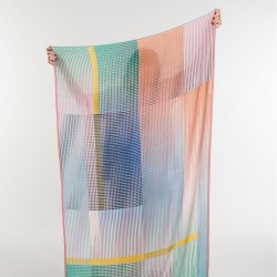 Foulard en laine, modèle Vibrant (multico) de la marque Ma Poésie