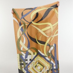 Foulard en laine, modèle Infini (lime) de la marque Ma Poésie