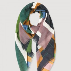 Foulard en laine, modèle Petra (vert) de la marque Ma Poésie