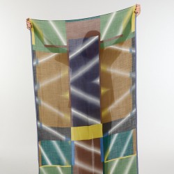 Foulard en laine, modèle Mystique (lime) de la marque Ma Poésie