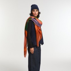 Foulard en laine, modèle Aurae (roux) de la marque Ma Poésie