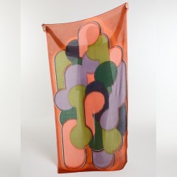 Foulard en laine, modèle Aurae (roux) de la marque Ma Poésie