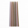 Lot de 20 bougies fines cierges de couleur Victoria Blossom - Maison Pechavy