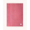 Plaid 100% Laine à motif Rayures, rose & rouge - Maison Deux