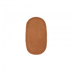 Plateau en feutre de la marque Muskhane, couleur caramel.