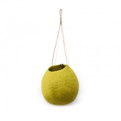 Nid à suspendre de la marque Muskhane - couleur Chartreuse