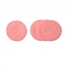 Lot de 4 sous-verres en feutre de la marque Aveva, coloris rose.