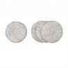 Lot de 4 sous-verres en feutre de la marque Aveva, coloris gris.