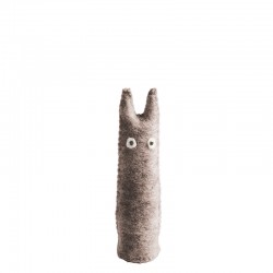 Chat en feutre, Taille M, Gris - Aveva Design