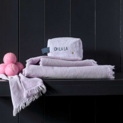 Serviette de bain La Cerise sur le Gâteau - Lilas - 100 x 160CM