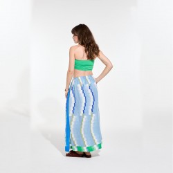 Jupe Juliette, à motifs bleu - Ma Poésie