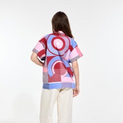 Chemise Andrew, à motifs rouge et bleu - Ma Poésie