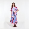 Chemise et jupe Olga, à motifs rouge et bleu - Ma Poésie
