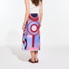 Jupe Olga, à motifs rouge et bleu - Ma Poésie