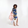 Drap de plage à motifs Bloom, couleur kaki - Ma Poésie
