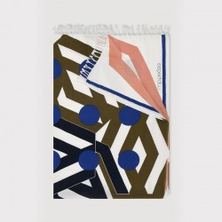 Drap de plage à motifs Bloom, couleur kaki - Ma Poésie