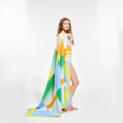 Drap de plage à motifs Sunrise, couleur sun - Ma Poésie