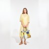 Sac Come à motifs riviera, de couleur lime - Ma Poésie