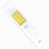 Lot de 10 bougies fines cierges de couleur Yellow - Maison Pechavy