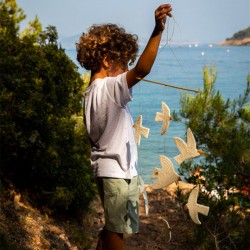 Mobile Oiseaux en feutre de laine, de la marque Muskhane