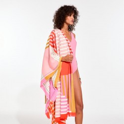 Drap de plage à motifs Riviera, couleur blush - Ma Poésie
