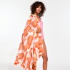 Drap de plage à motifs Arum, couleur blush - Ma Poésie