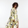 Drap de plage à motifs Arum, couleur lime - Ma Poésie