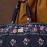Sac tote bag Beverly à motifs indien bleu - Louise Misha