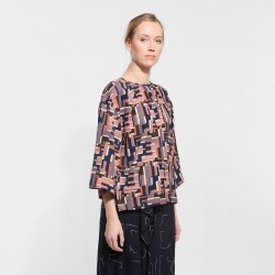 Top à motifs Oscar, de couleur rose - Ma Poésie