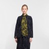Lavallière à motifs Oscar, de couleur verte - Ma Poésie
