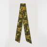 Lavallière à motifs Oscar, de couleur verte - Ma Poésie