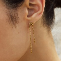 Boucles d'oreilles noeuds -Modèle Etreinte de la marque BDM Studio
