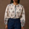 Blouse Jane à motifs indiens crème - Louise Misha
