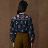 Blouse Jane à motifs indiens bleu nuit - Louise Misha